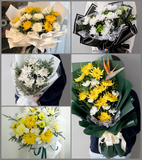 贵州毕节市金沙县清池镇白事花束代送